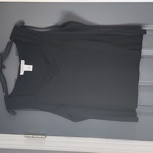 Black sleeveless top